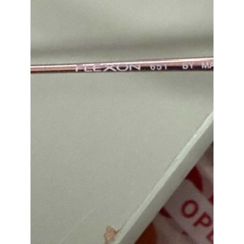 Flexon 651 Marchon Blush Pink Half‎ Rim Oval Eyeglass Frames 49-18-130 RX